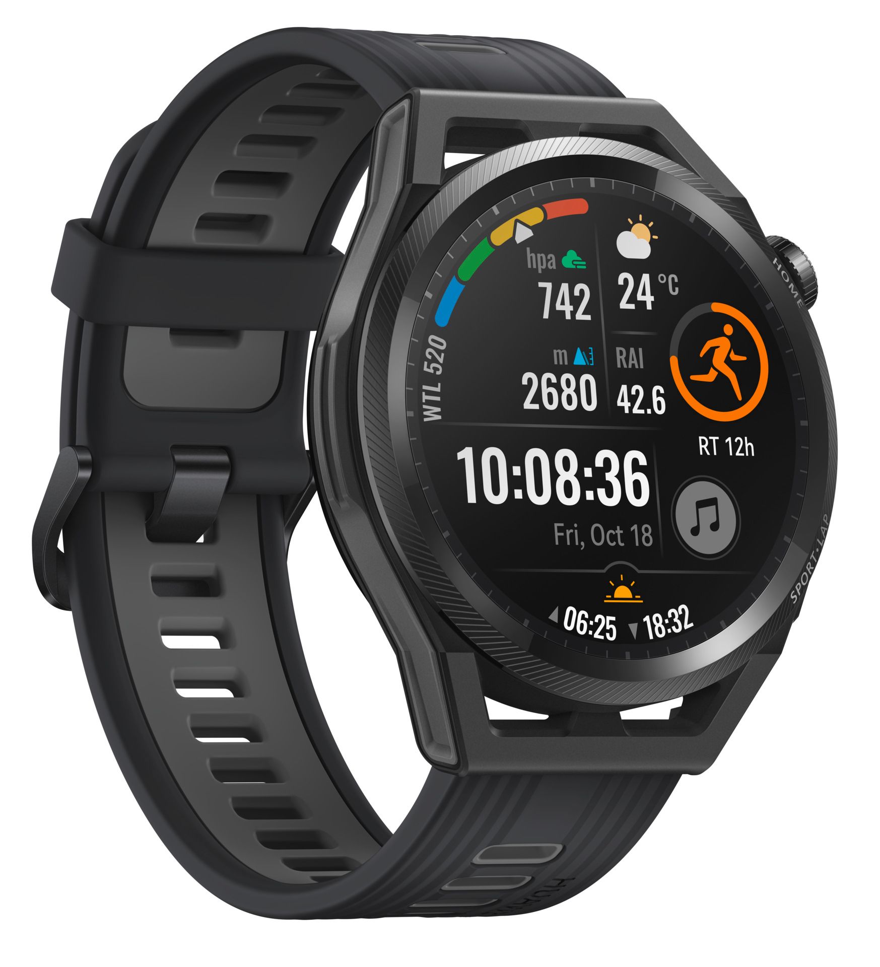 Huawei Watch GT Runner schwarz Smartwatch Fitnesstracker 1,43" Herzfrequenz