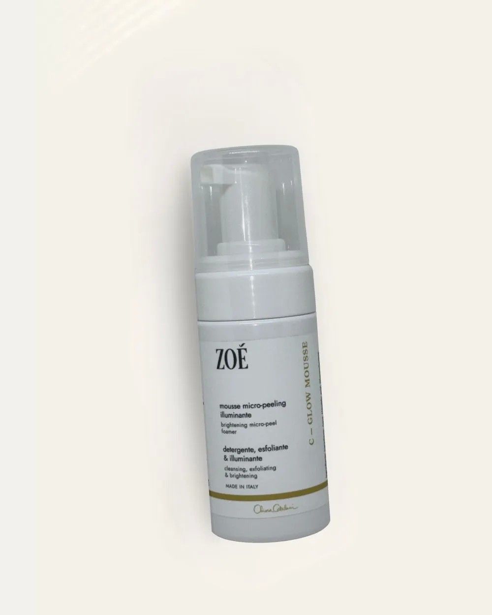 C-GLOW MOUSSE - Mousse Micro Peeling Illuminante con Vitamina C e AHA - 100 ML