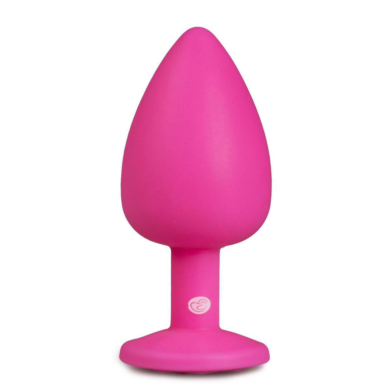 Easytoys - Analplug aus Silikon in Pink mit Zierstein groß 1 St