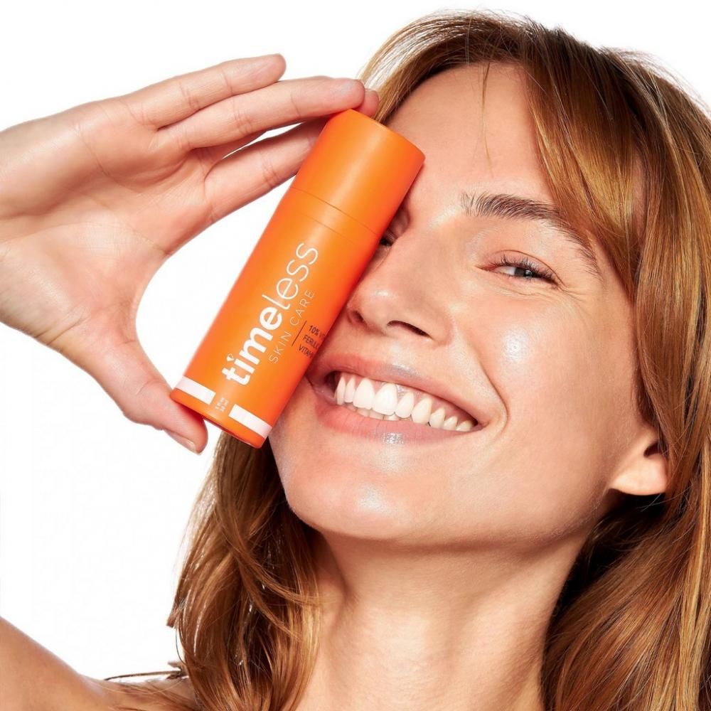 TIMELESS SKIN CARE 10% Vitamin C + E Ferulic Acid Brightening Face Serum