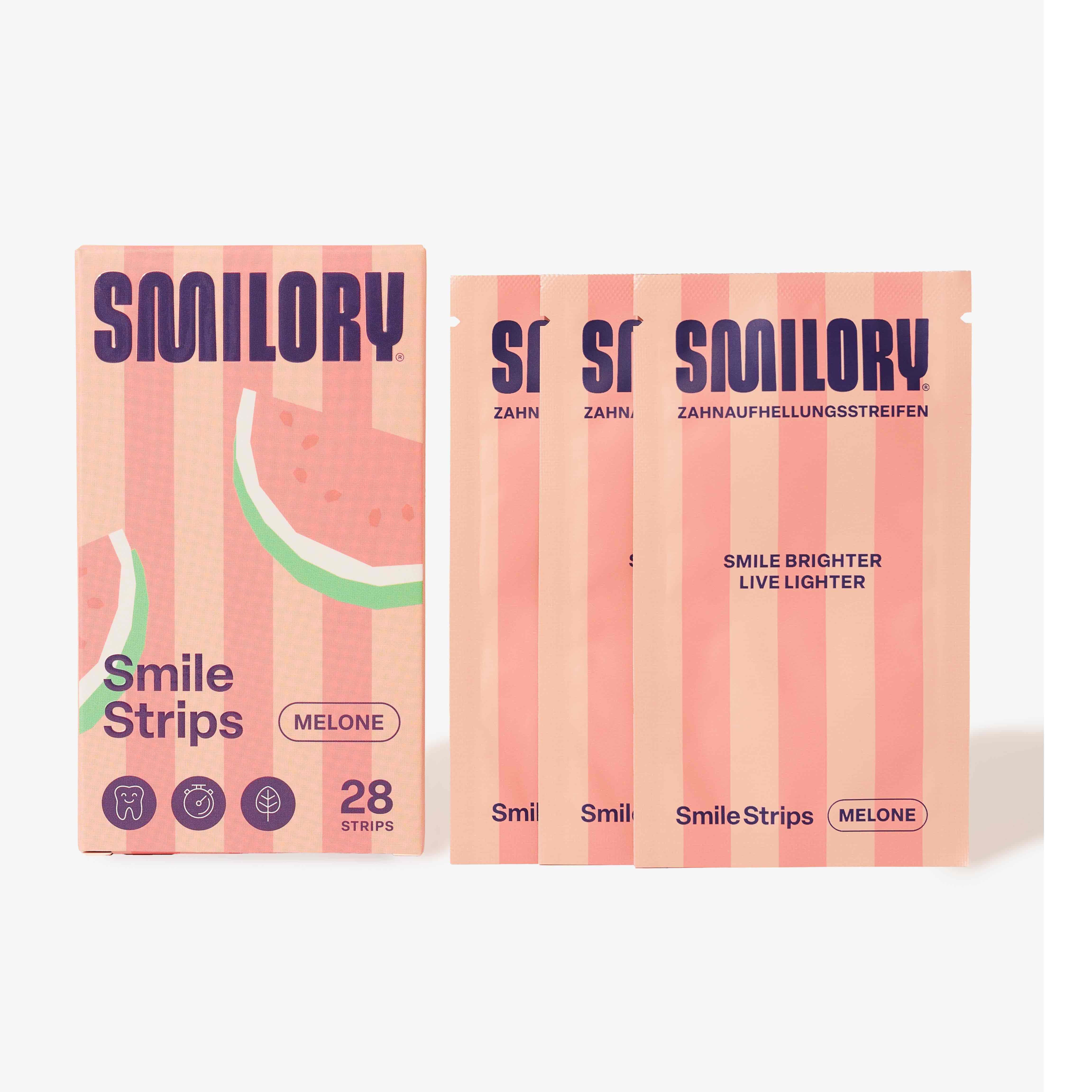Smilory® Smile Strips - Zahnaufhellungsstreifen (Melon) 28 St Streifen