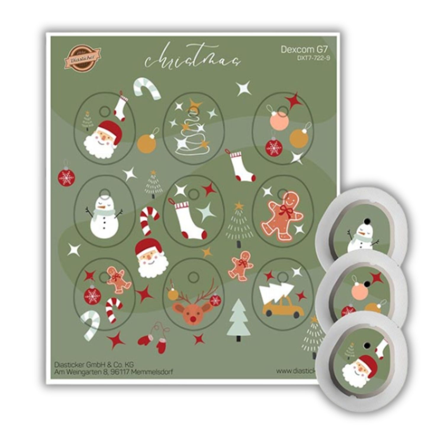 Diasticker® Dexcom G7 Stickerset "Christmas"
