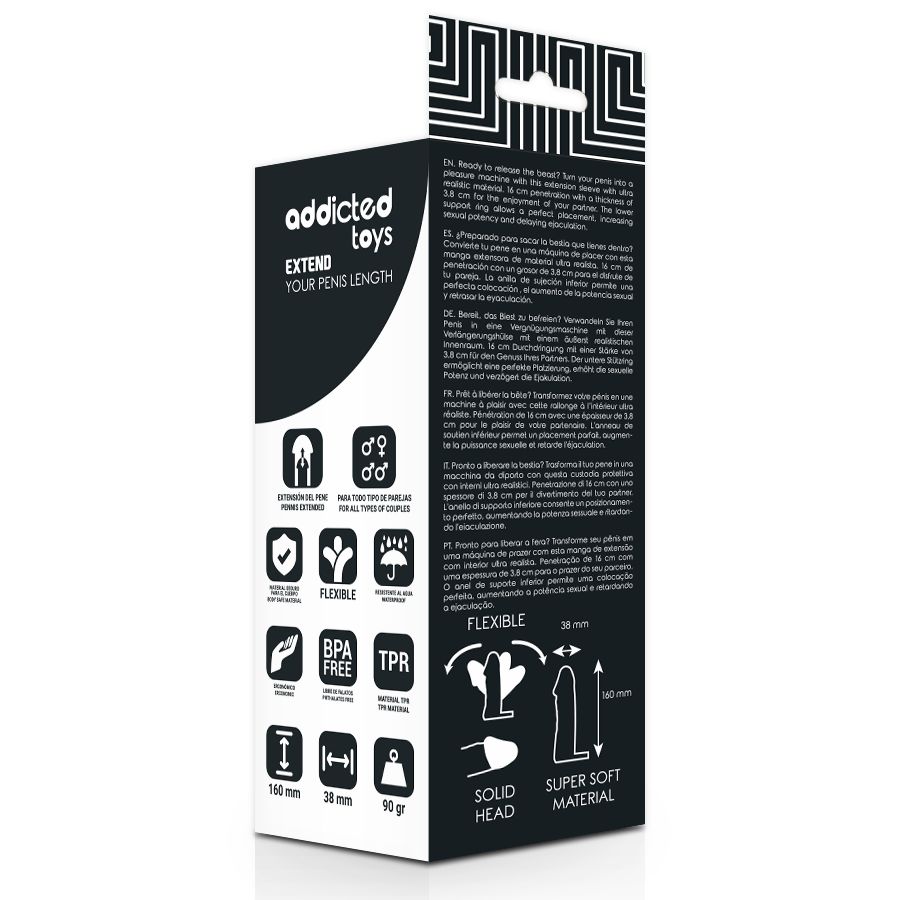 Addicted Toys Extend Your Penis 16 cm