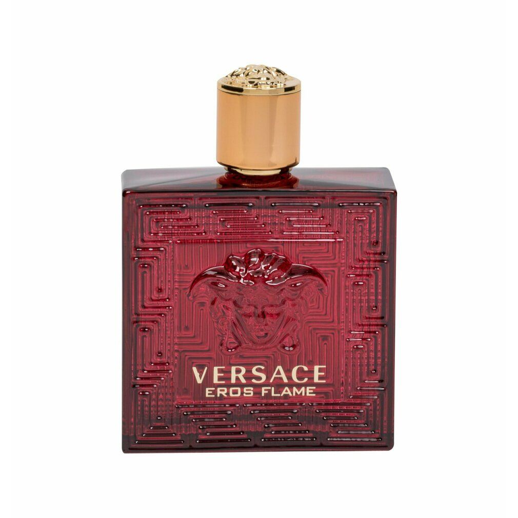 Versace Eros Flame After Shave Lotion Verpackung in Rot, in Folie eingeschweißt.