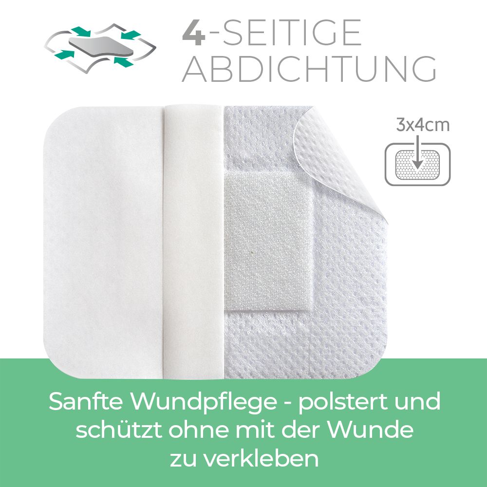 Medrull Ultra Pore steriler, selbstklebender Wundverband / Wund-Pflaster 6 x 7cm