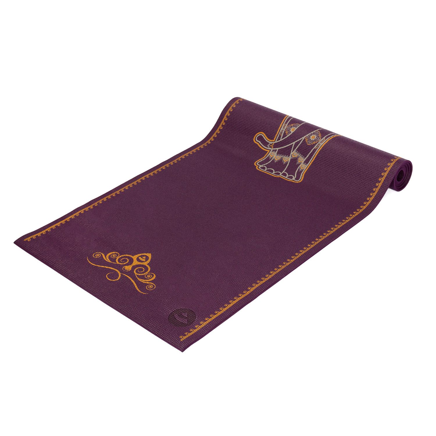 Yogamatte LEELA Collection AUBERGINE, Big Elephant bi-color, PVC