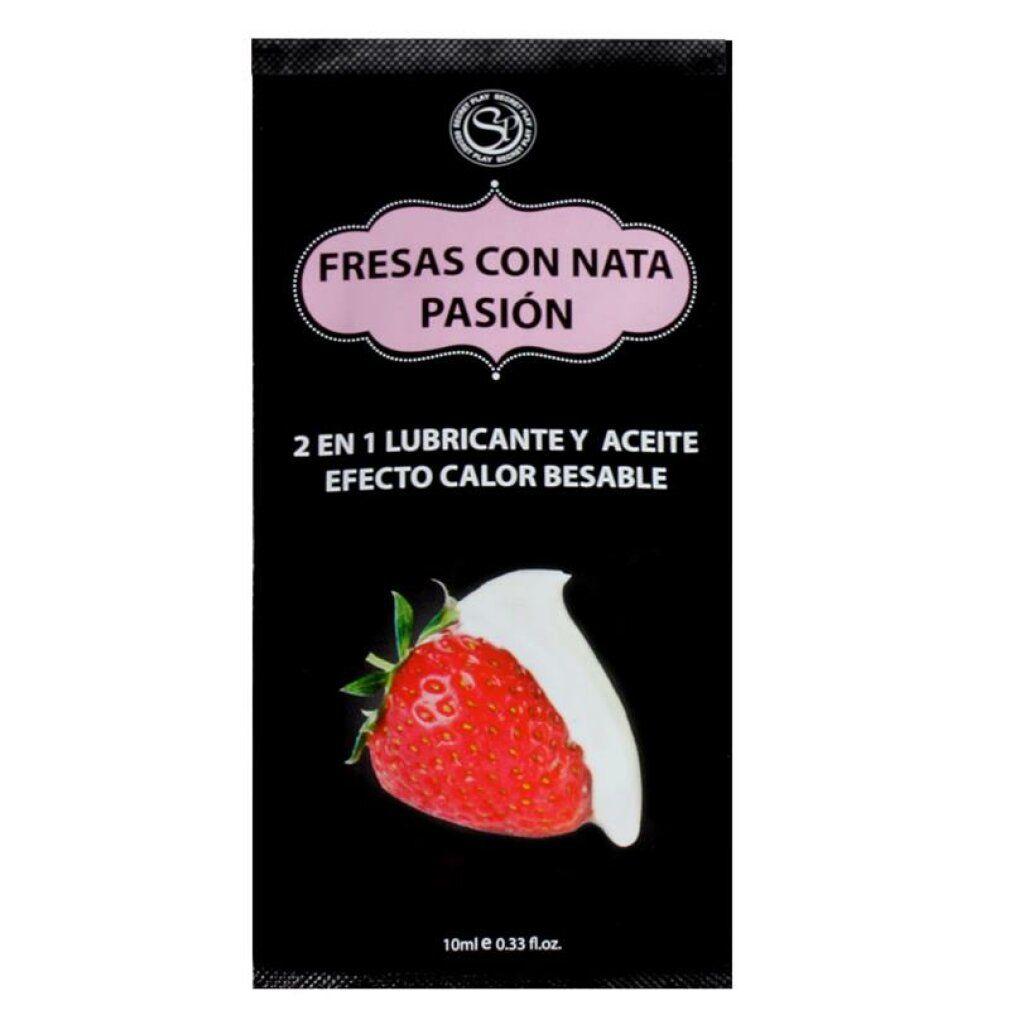 Secretplay single dose lubricant strawberries & cream