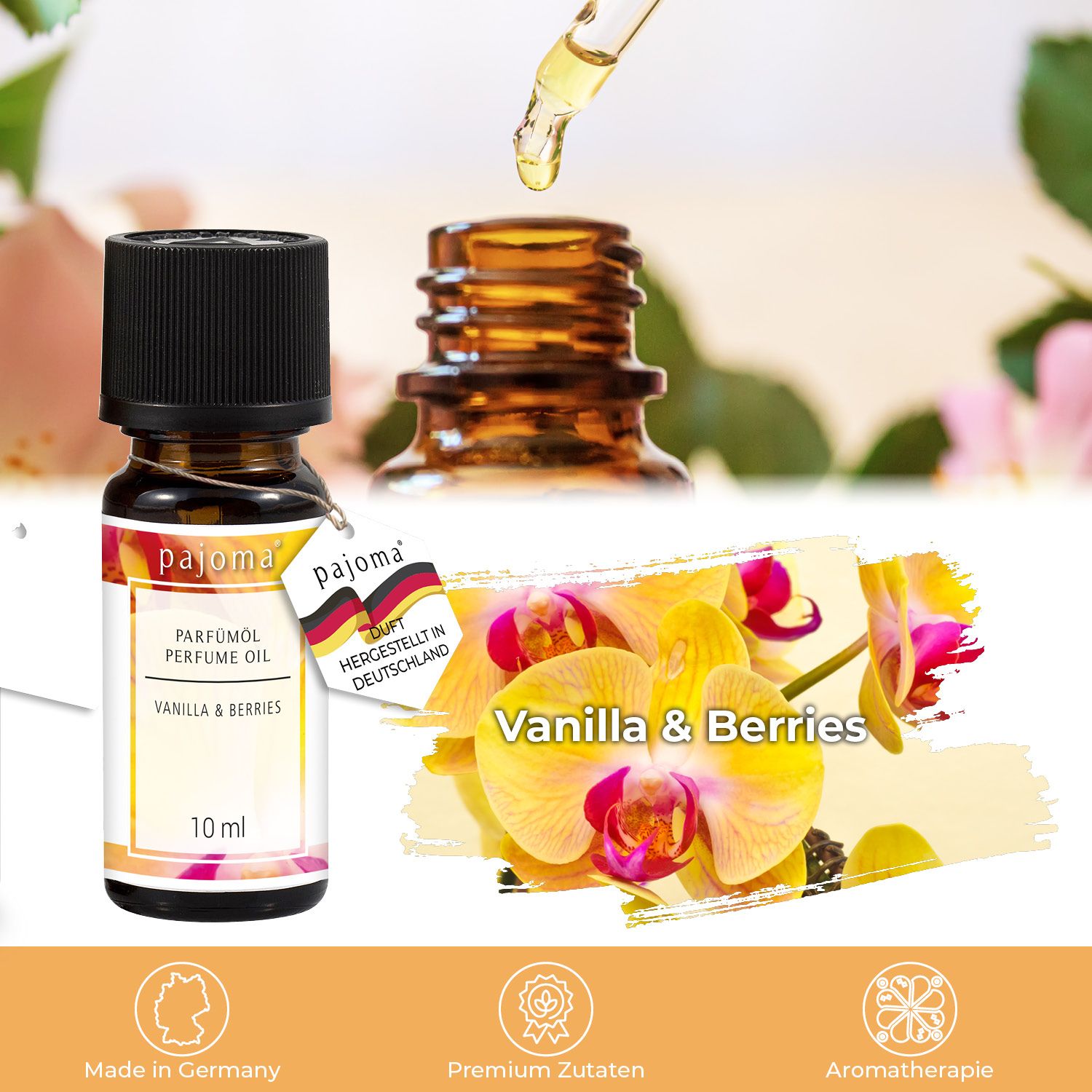 pajoma® Duftöl Vanilla & Berries 10 ml Flüssigkeit