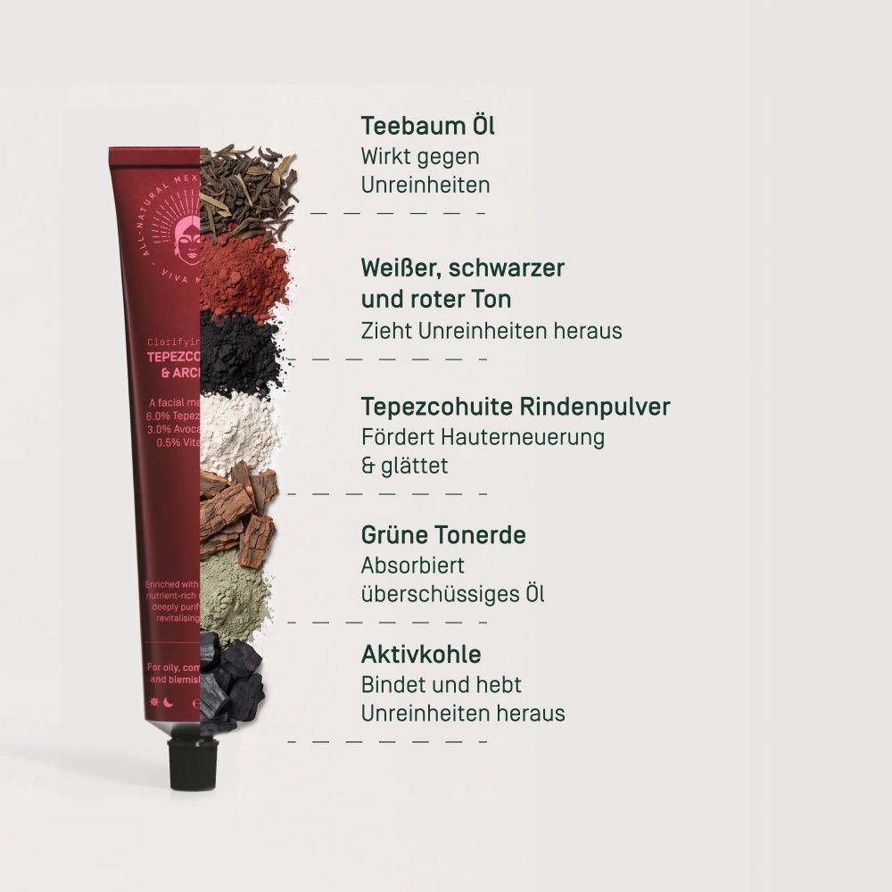 Viva Maia Clarifying Mask - Tepezcohuite und Tonerde