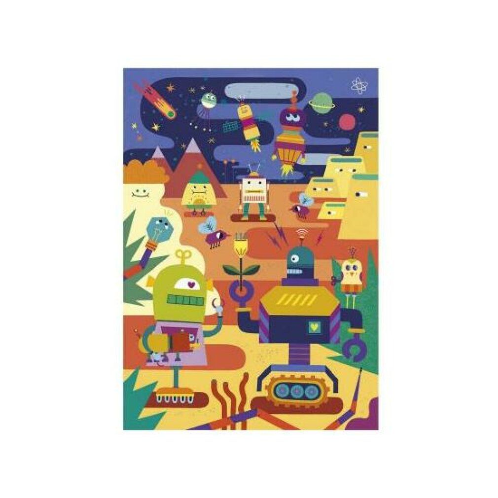 clementoni Wendepuzzle Robots 60 Teile