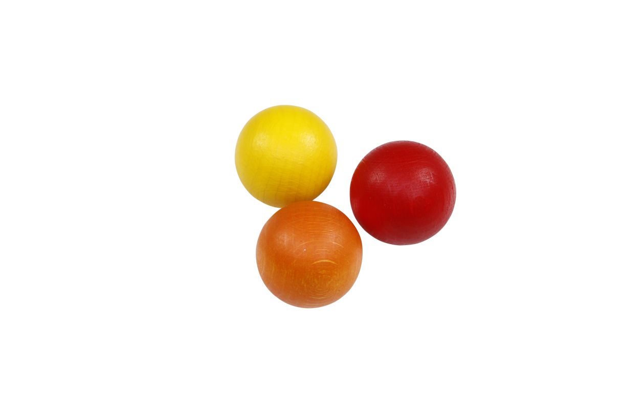 Erzi® Ersatz-Holz-Kugeln für Balancierspiele, 3er-Set