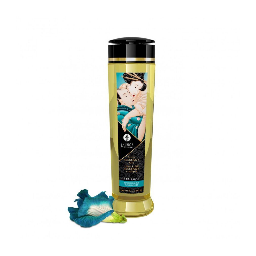 shunga Massage Öl Sensual (Island Blossoms)