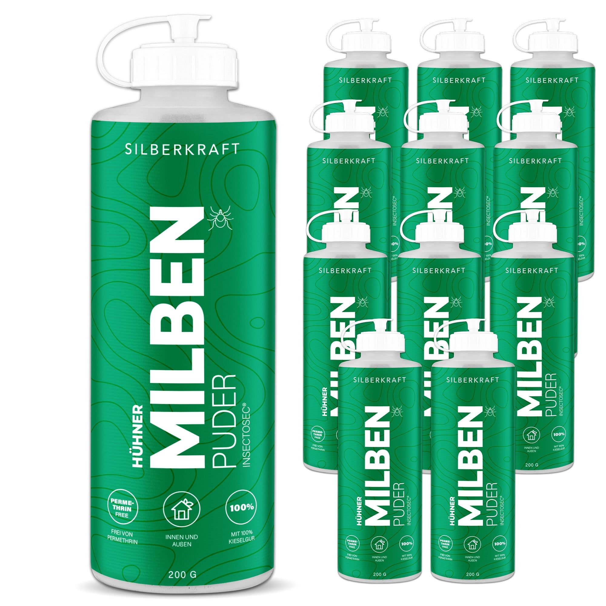 SILBERKRAFT Milbenpuder Hühner