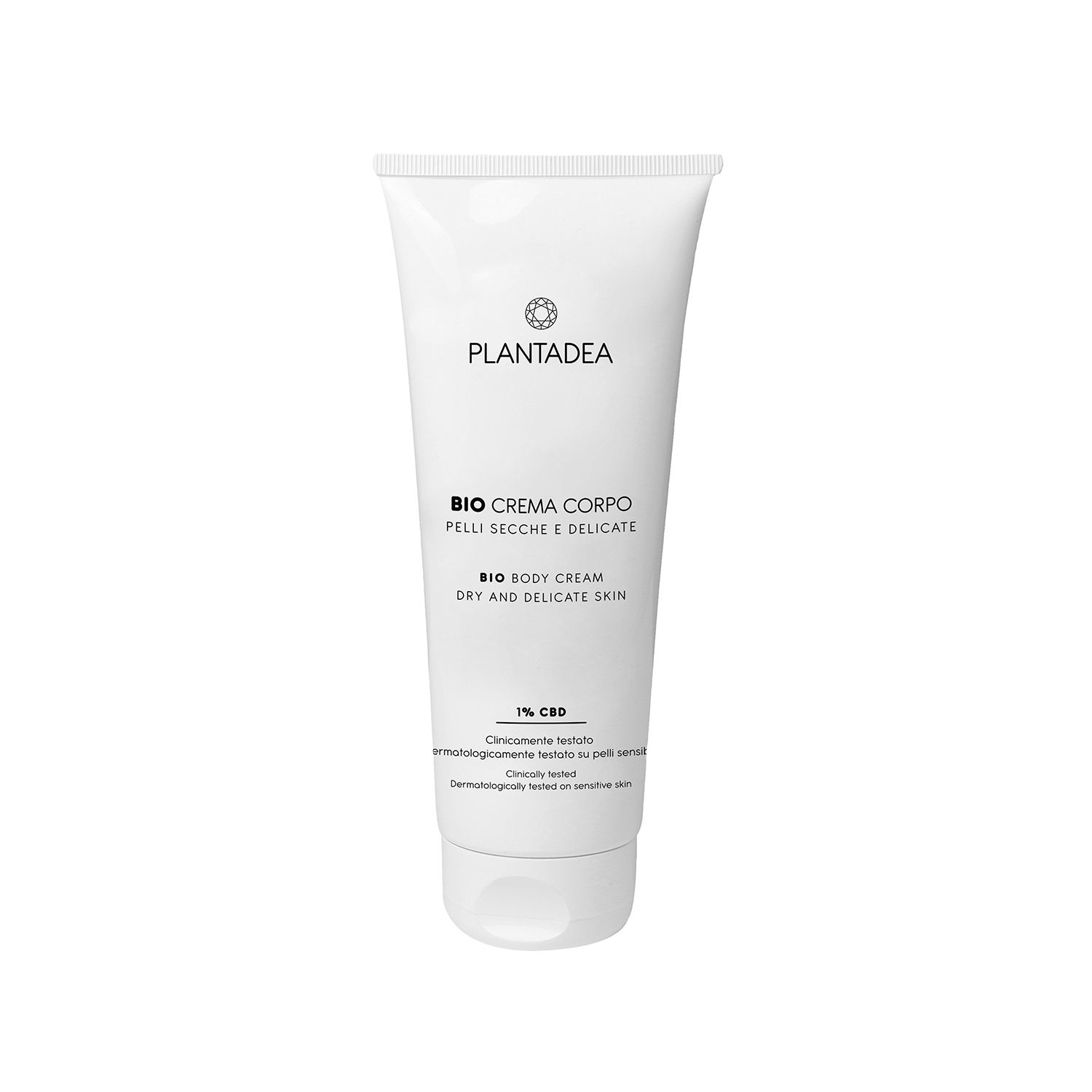 Plantadea Bio-Körpercreme mit CBD für trockene und empfindliche Haut 200 ml