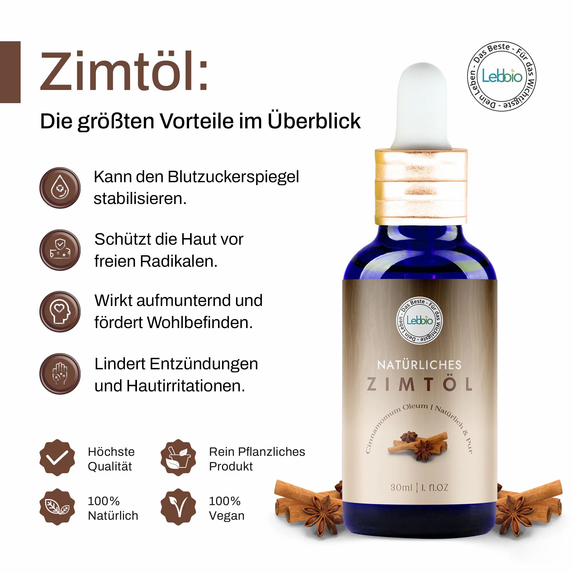 Lebbio Zimtöl