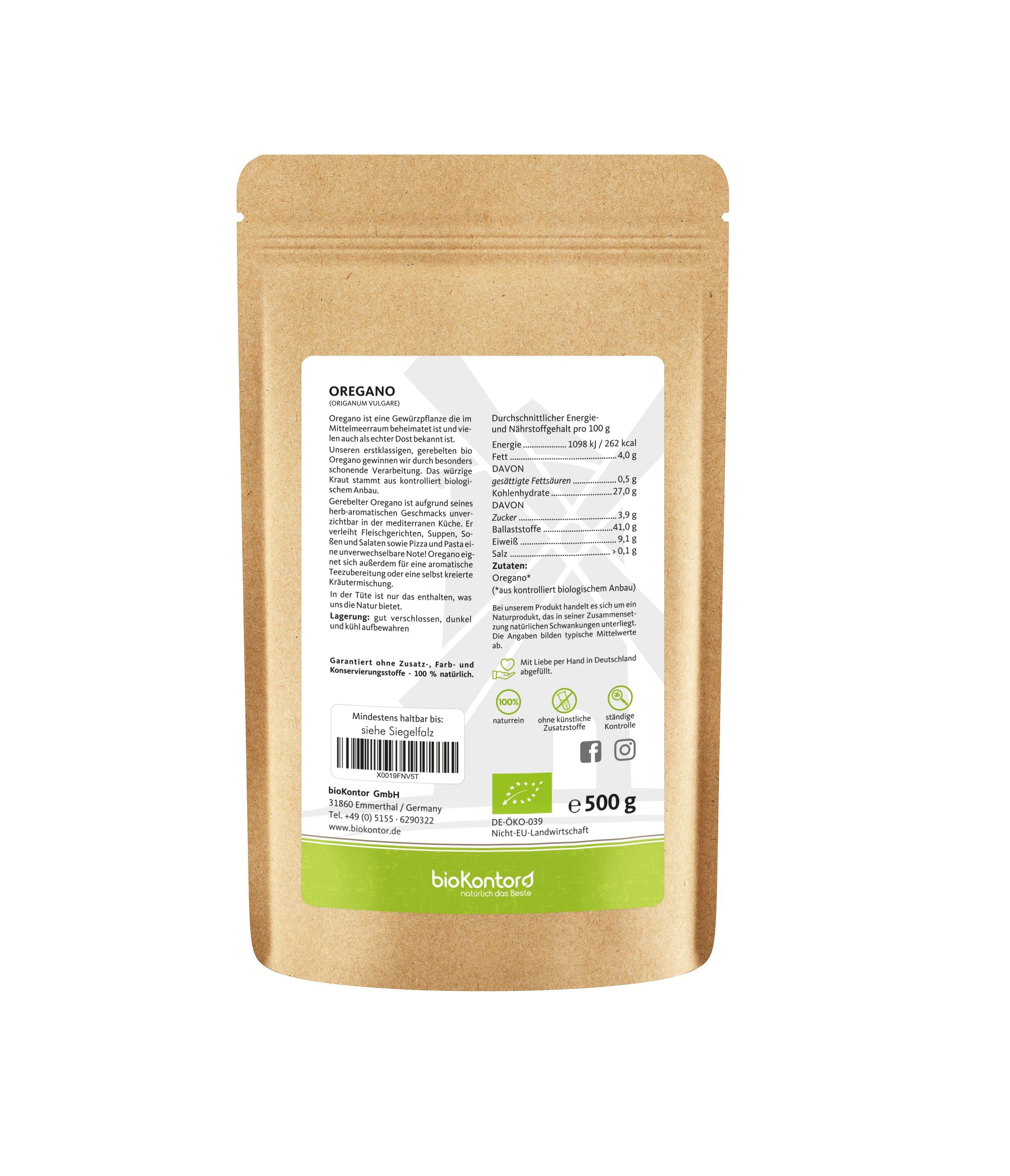 bioKontor Oregano 500 g Kräuter