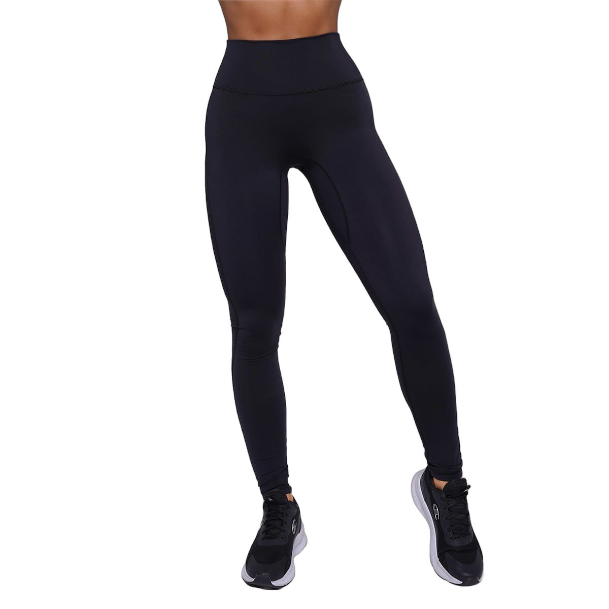 GymBeam Leggings Damen mit hoher Taille und elastischem Material, Schwarz 1 St
