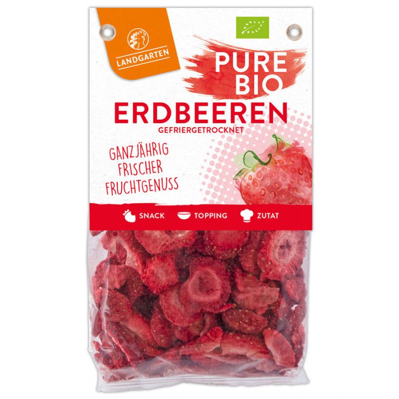 Landgarten - Bio Erdbeeren gefriergetrocknet