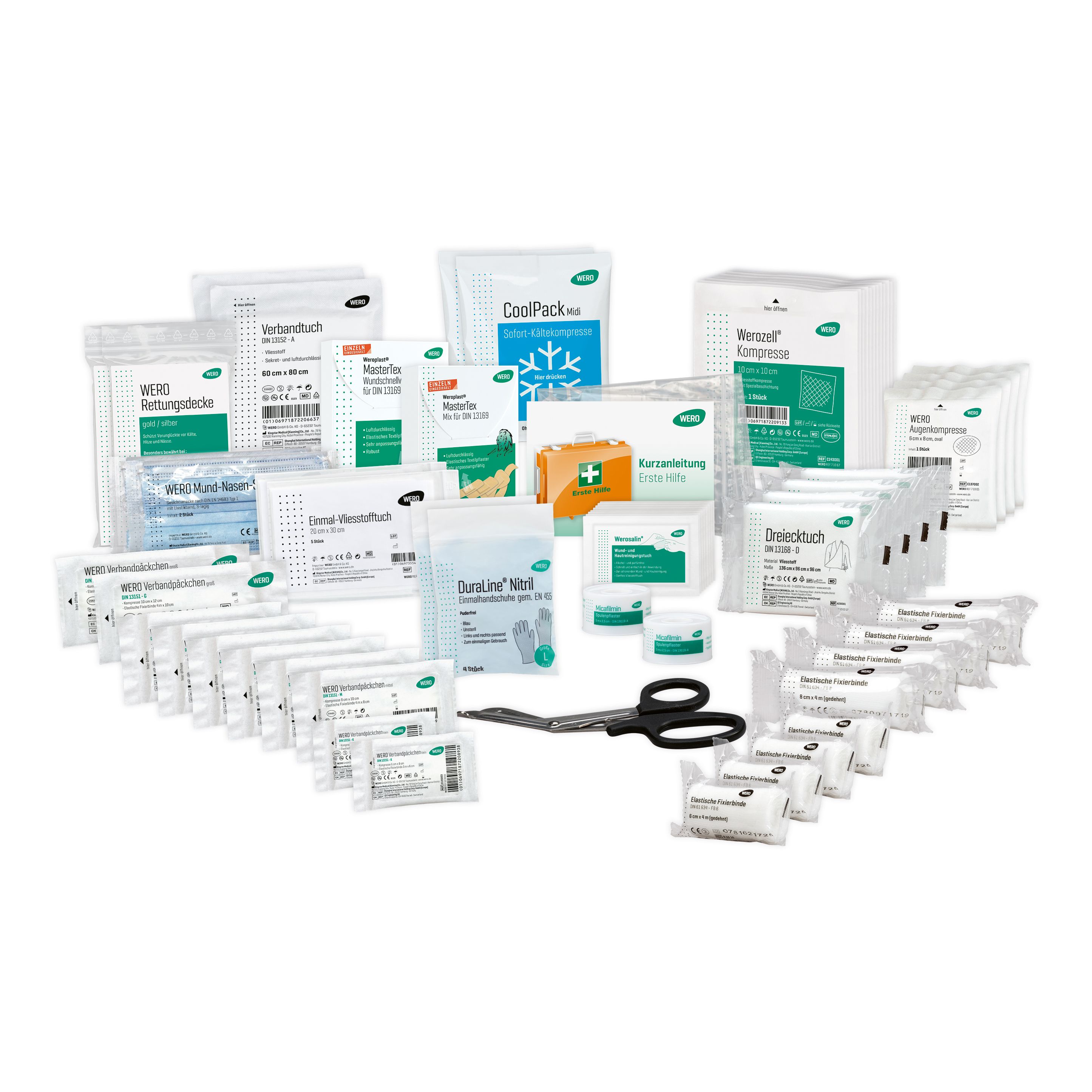 Wero Basis Füllung DIN 13169 mit Weroplast MasterTex Pflaster 1 St