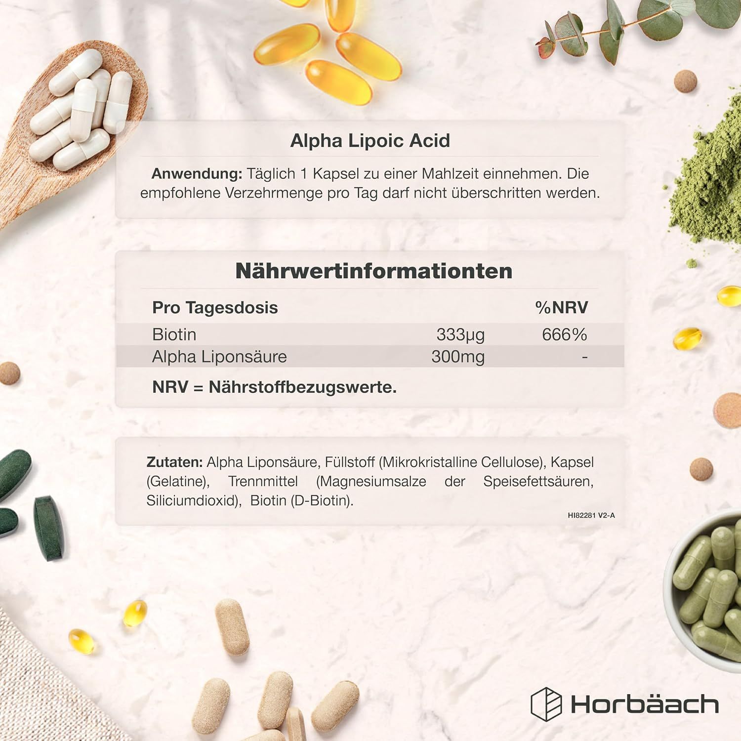Horbäach Alpha-Liponsäure mit Biotin