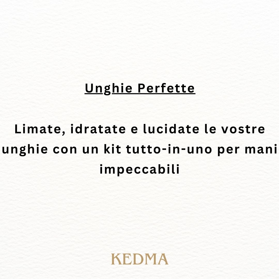 Testo: Mani Morbide. La lozione arricchita con minerali idrata e protegge le vostre mani, lasciandole morbide e setose. KEDMA.