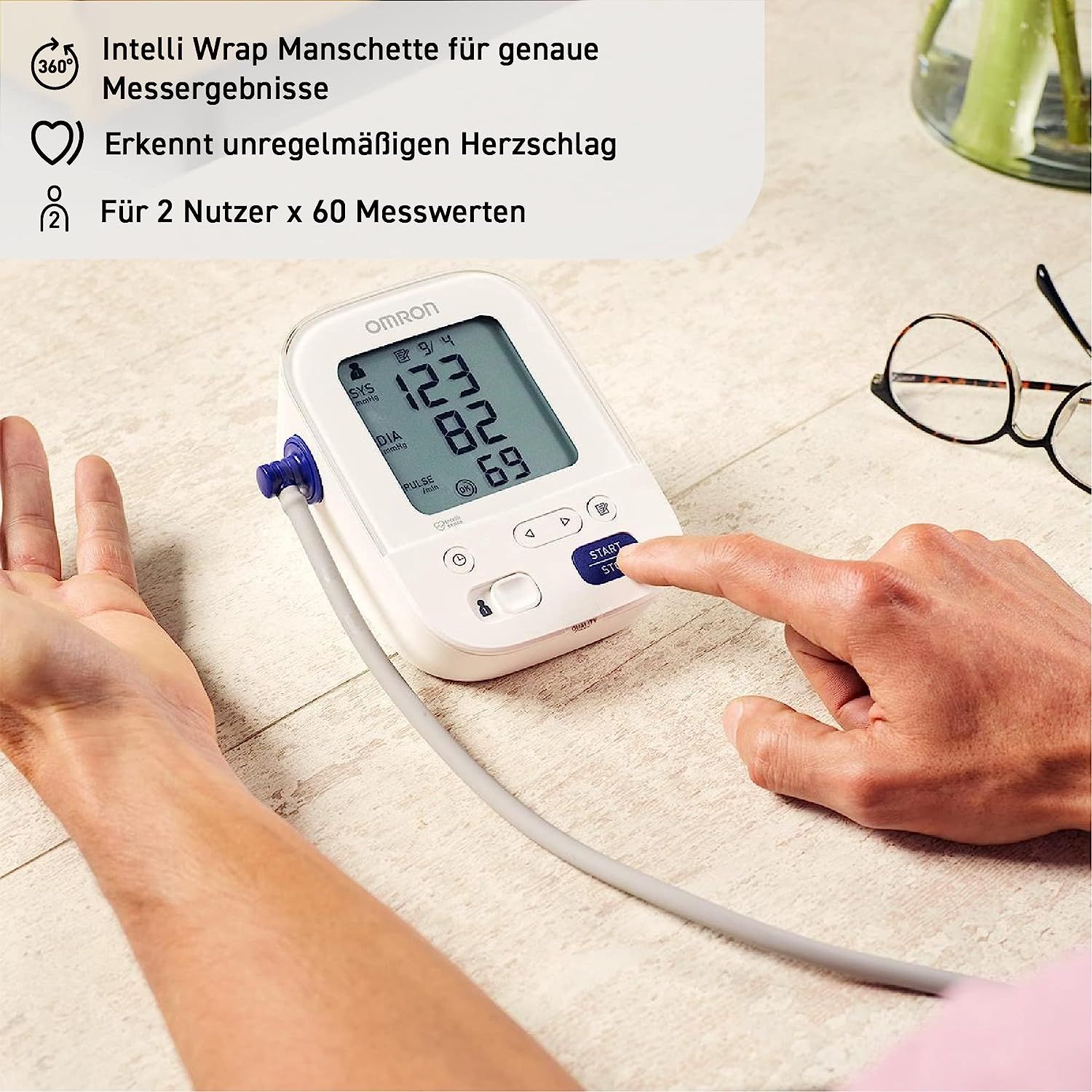 OMRON Comfort – Automatisches Blutdruckmessgerät Oberarm, klinisch validiert, auch für Diabetiker