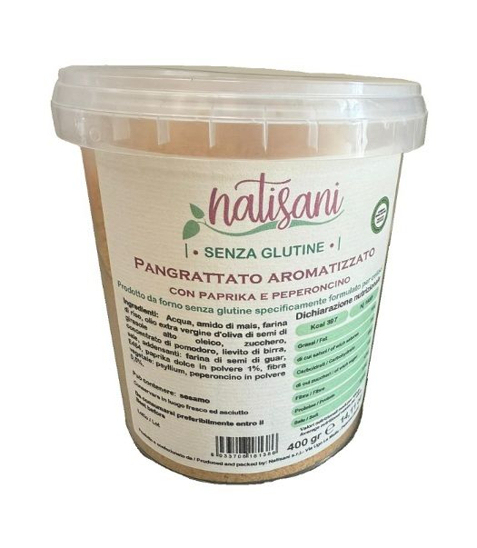 Pangrattato paprika e peperoncino senza glutine - Natisani
