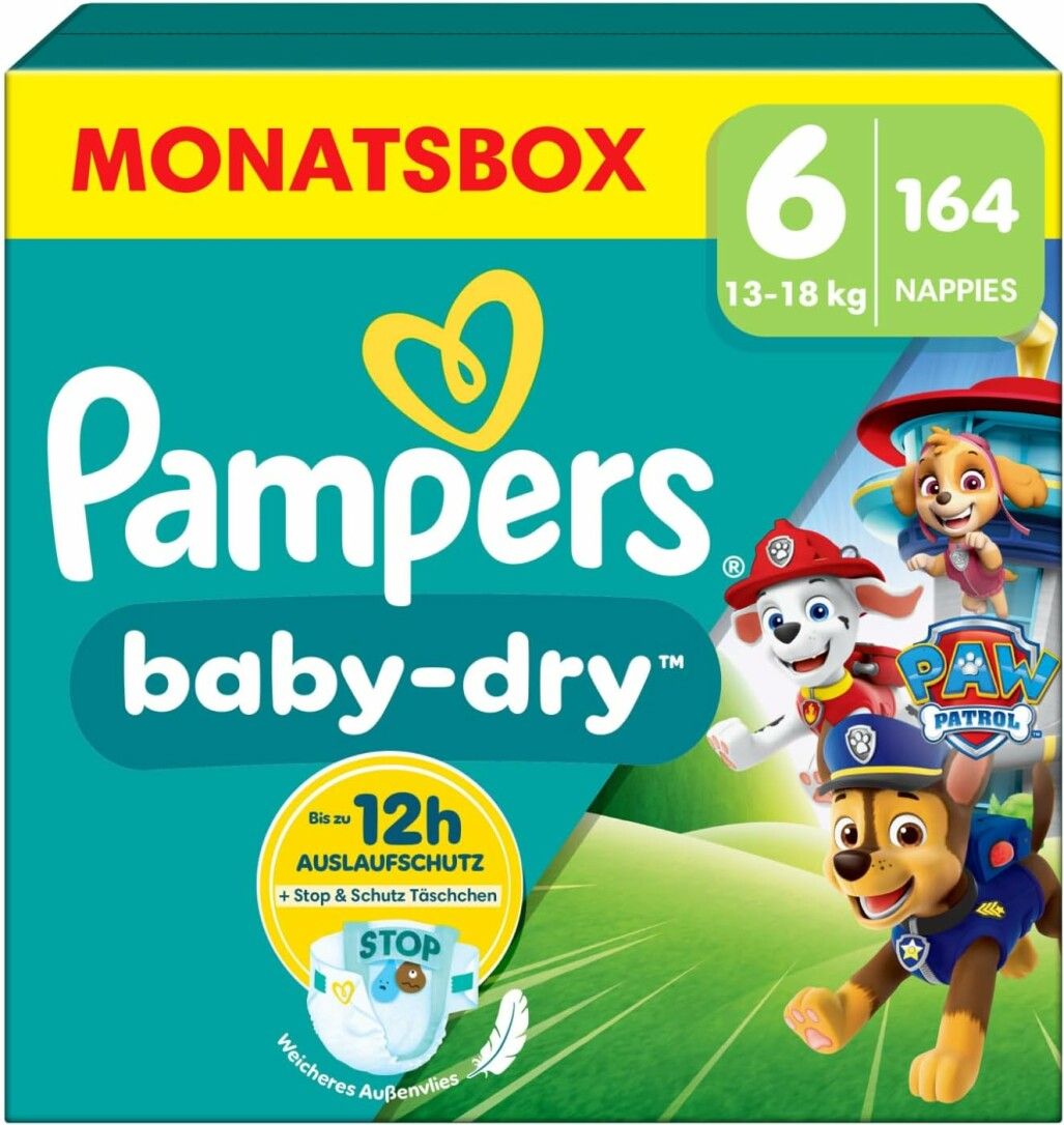 Pampers Baby Dry Gr.6 Extra Large 13-18kg MonatsBox