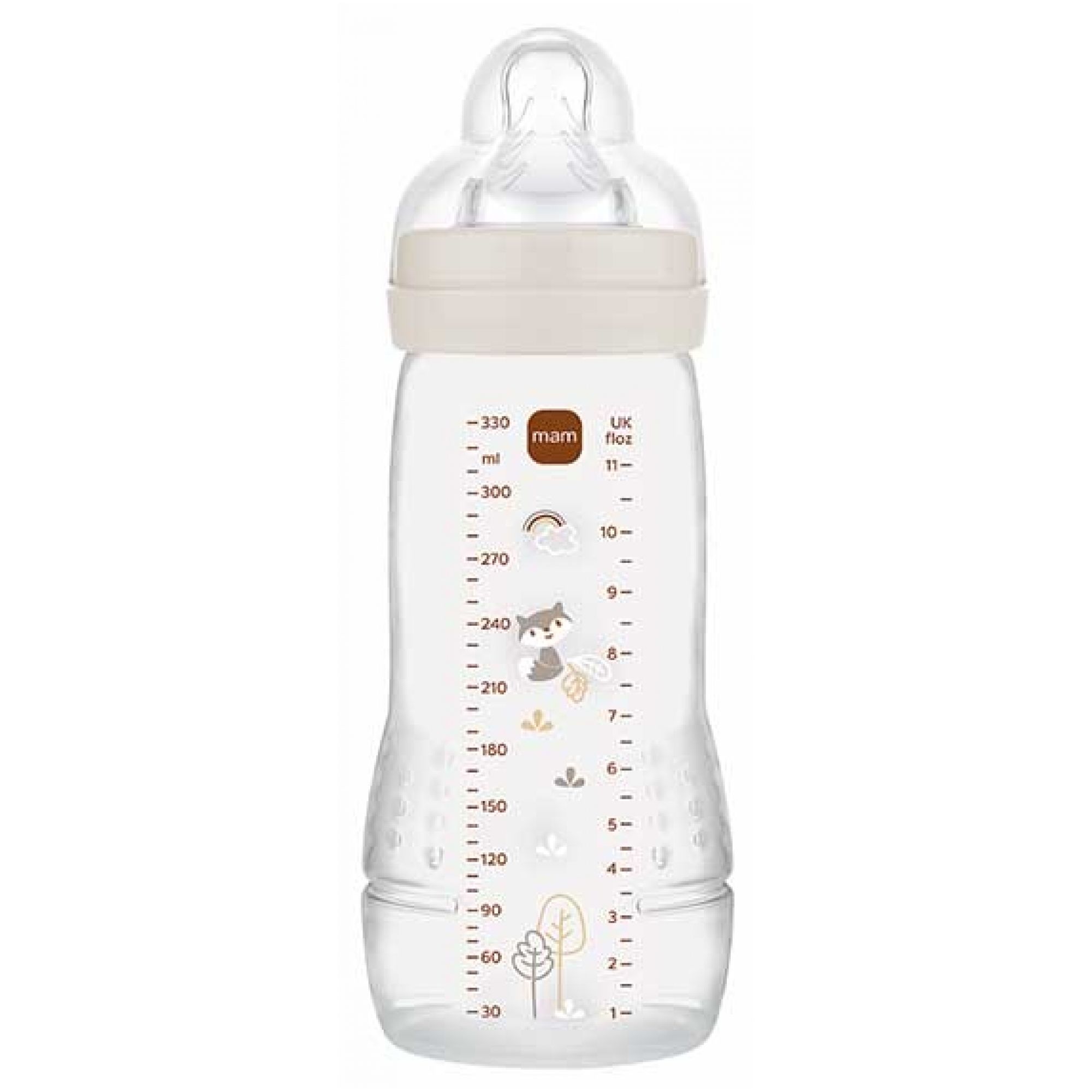 MAM Easy Active Babyflasche 6 Monate und älter Sehr Schneller Nahrungsfluss (Farbe : Sand) 7,2x7,2x20,5 cm