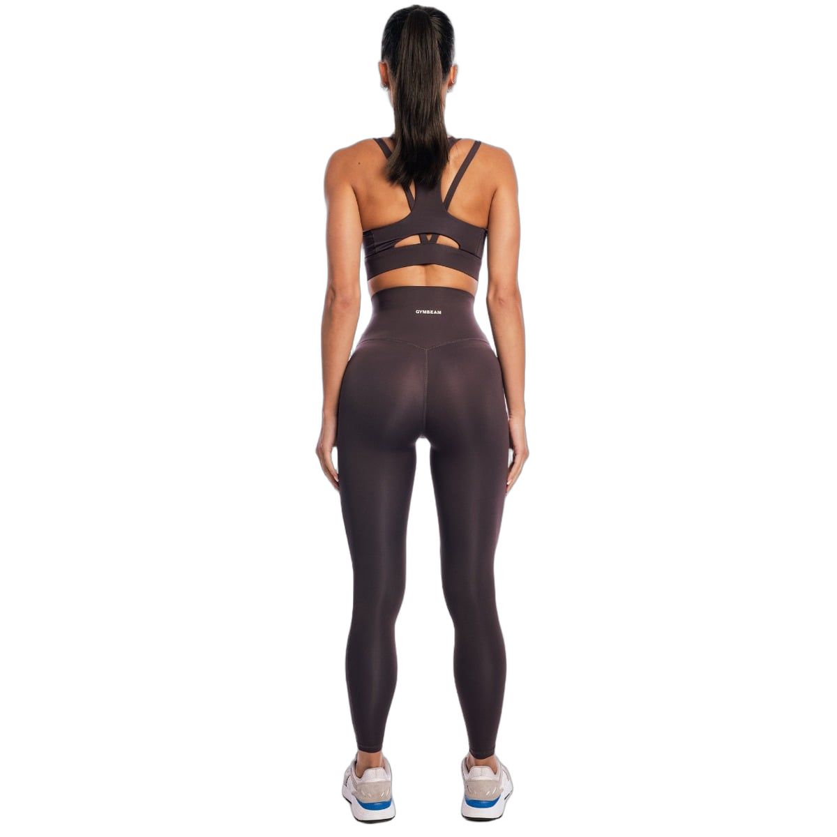 GymBeam Sport-BH Damen mit gekreuzten Trägern Tee Brown