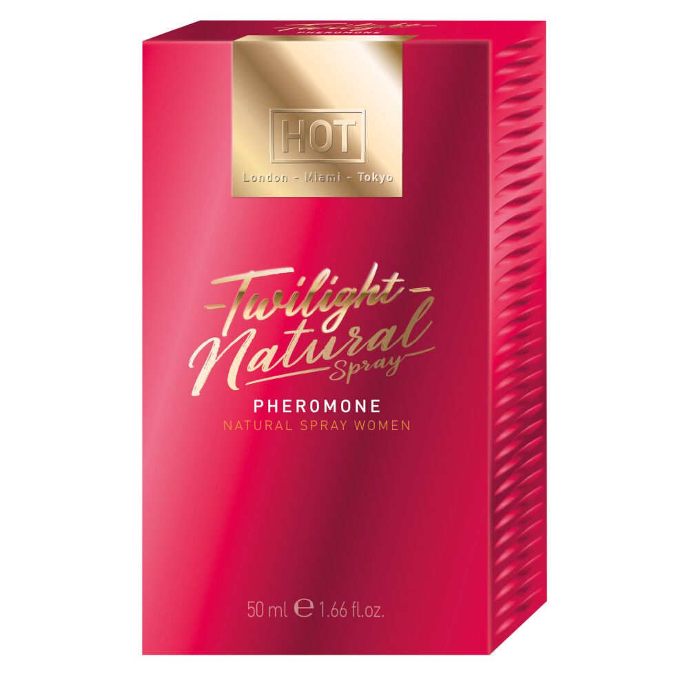 Twilight Natural Spray Pheromone für Frauen, 50 ml Verpackung.