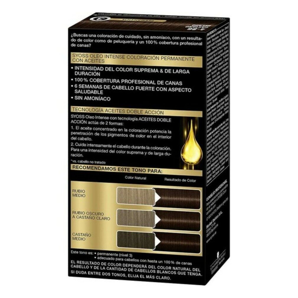 Syoss Oleo Intense Permanent Hair Color 4-86 Ice Brown