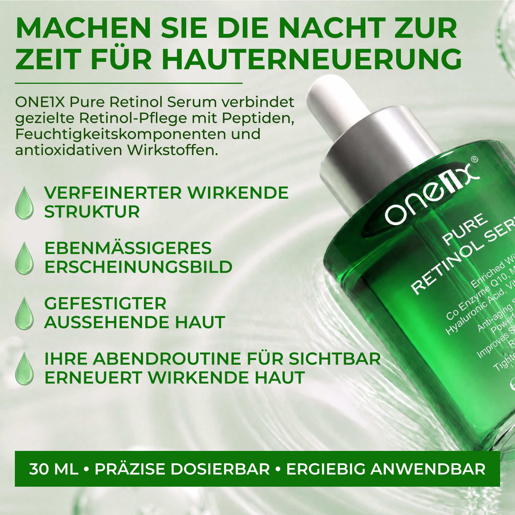 P-beauty Gesichtsserum Retinol Serum  Hyaluronsäure Vitamin B5 C E