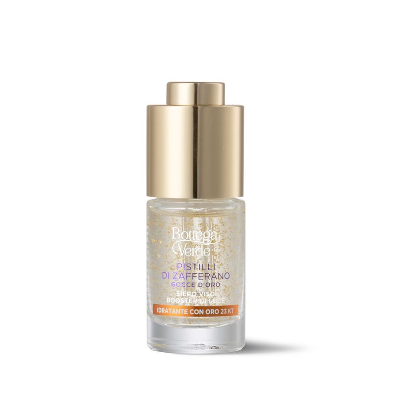 Bottega Verde Pistilli di Zafferano - Gocce d'Oro - Siero viso booster di luce
