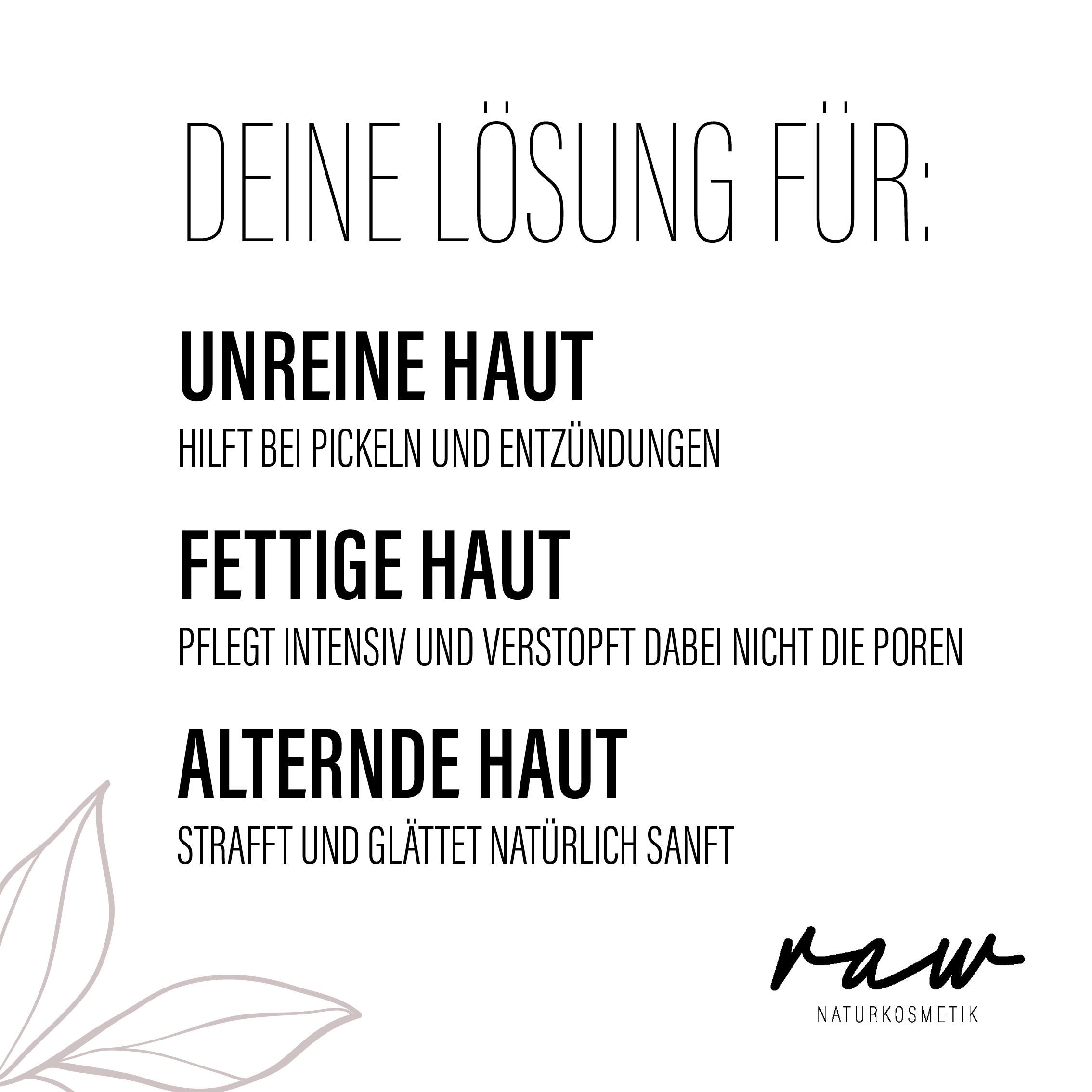 Gesichtsöl Hanf raw Naturkosmetik