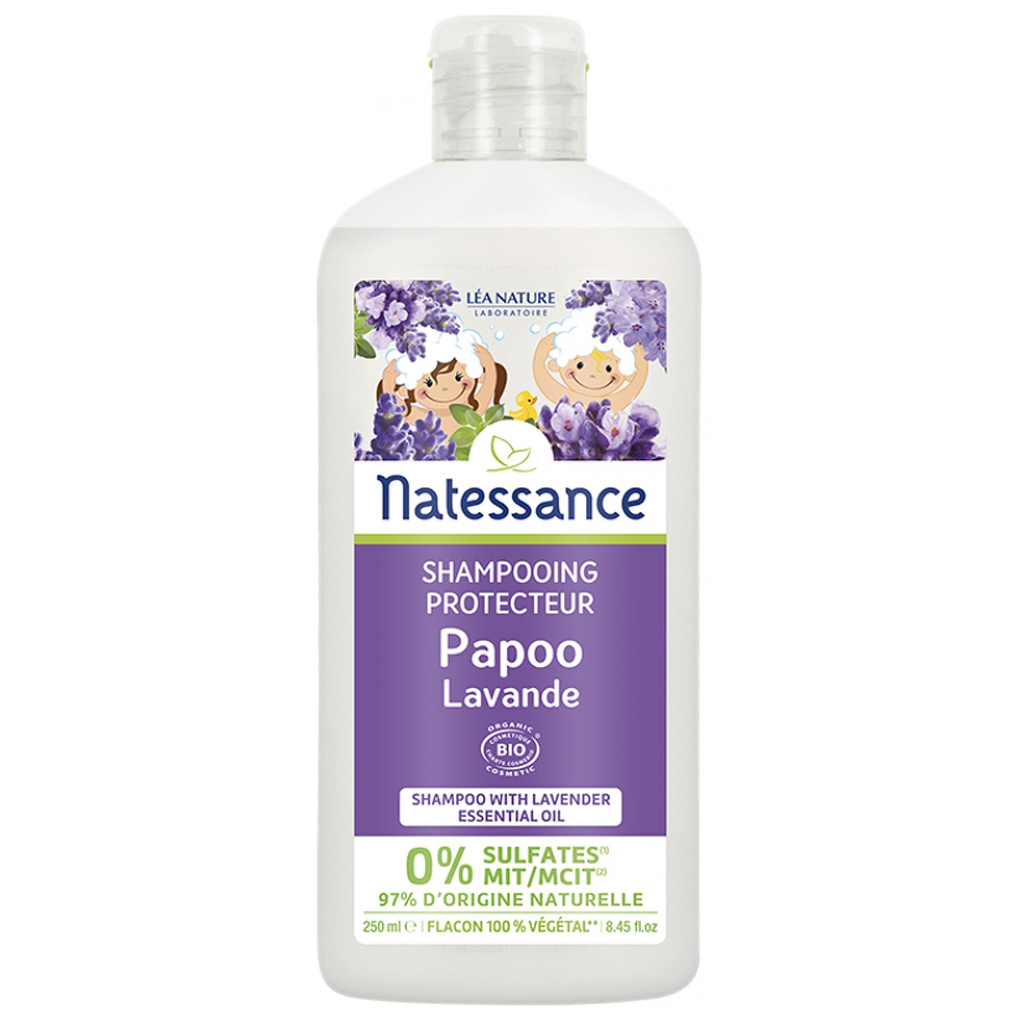 Natessance Schutzshampoo Papoo Lavendel Bio 6,9x3,6x17,8 cm