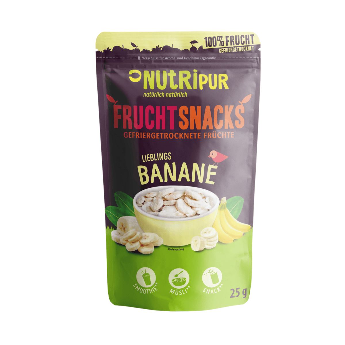 NutriPur gefriergetrocknete Früchte, Bananen