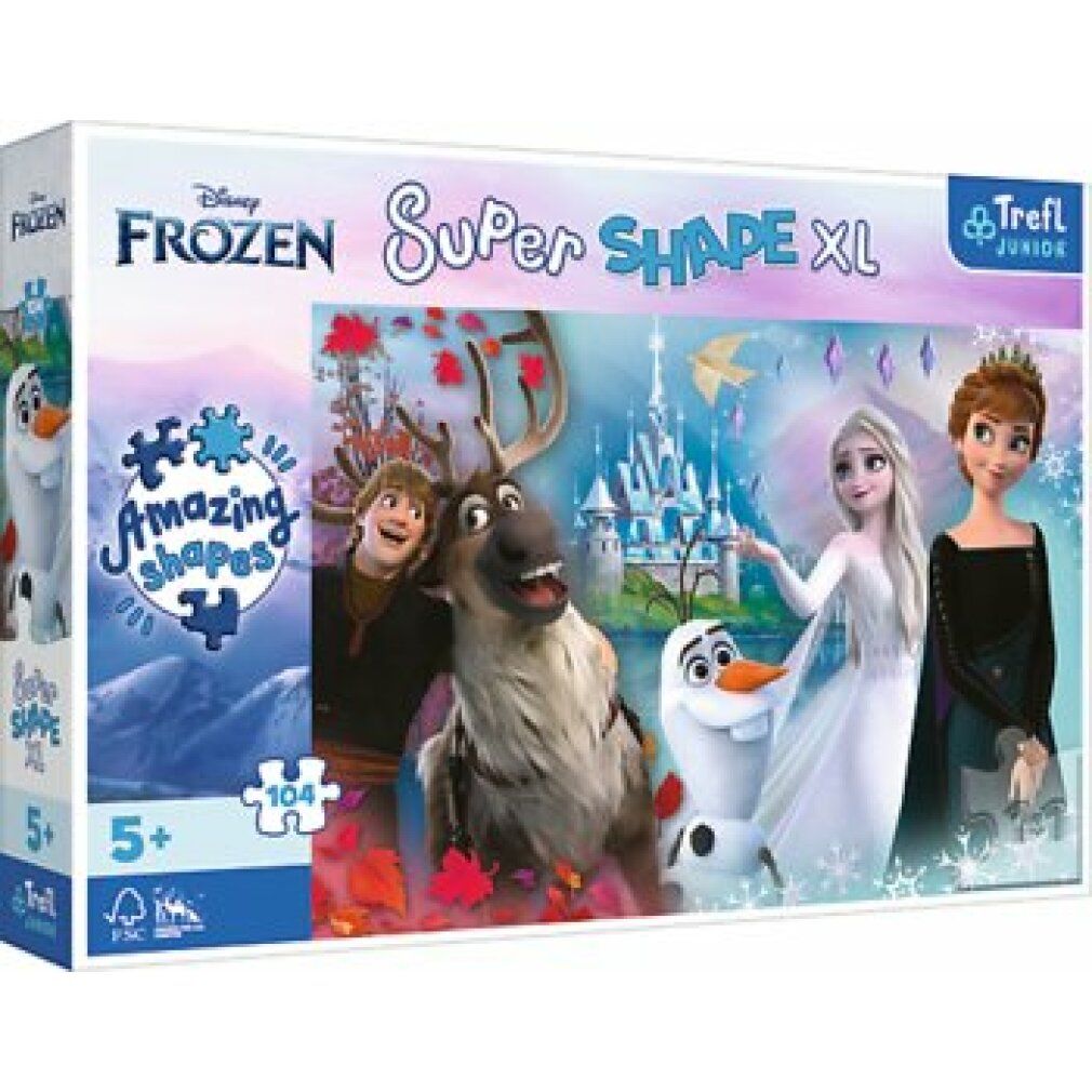 trefl Puzzle Super Shape xl Ice Kingdom 2: In der Welt von Anna und Elsa 104 Teile
