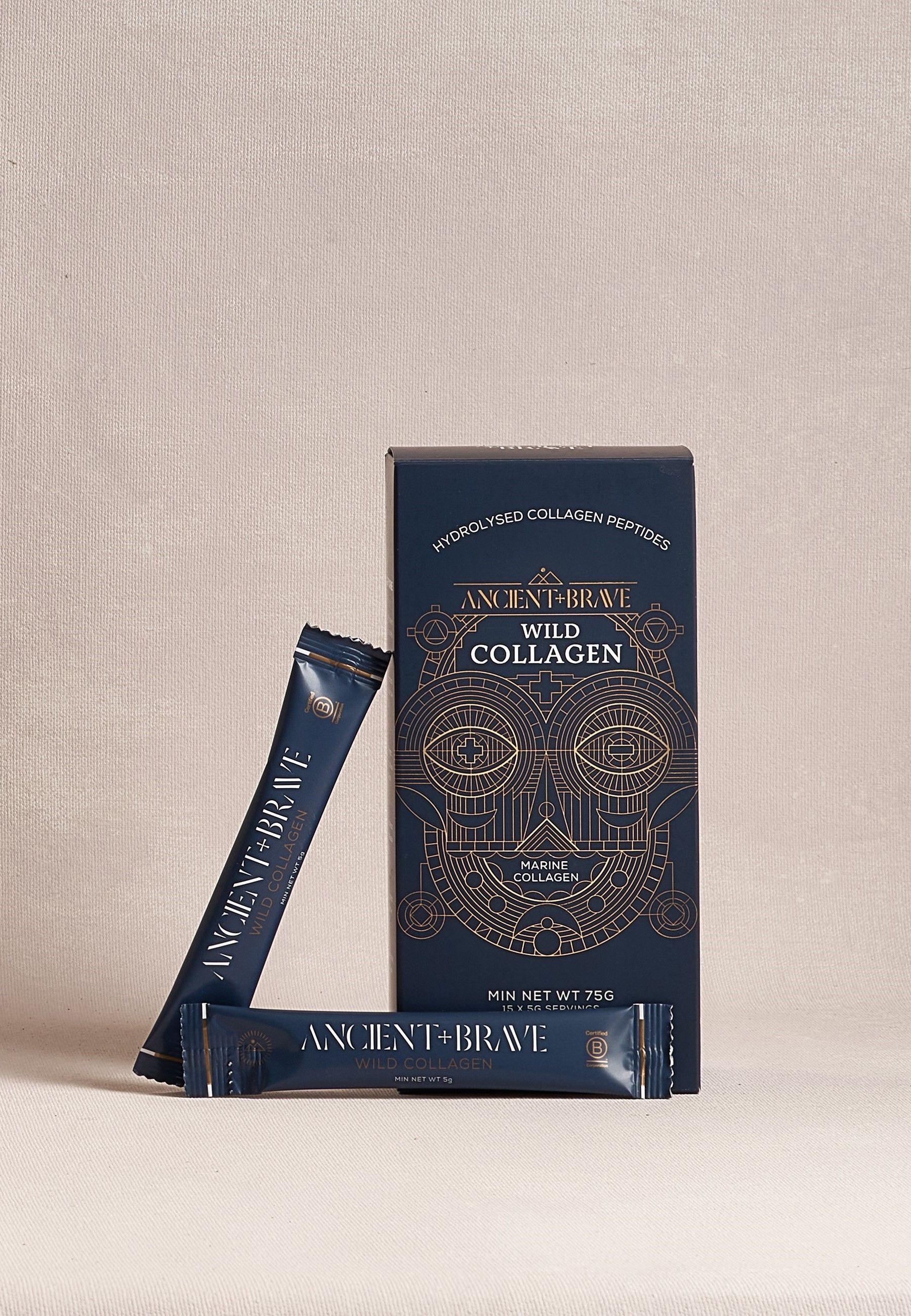 ANCIENT + BRAVE Wild Collagen Sachets Nahrungsergänzungsmittel