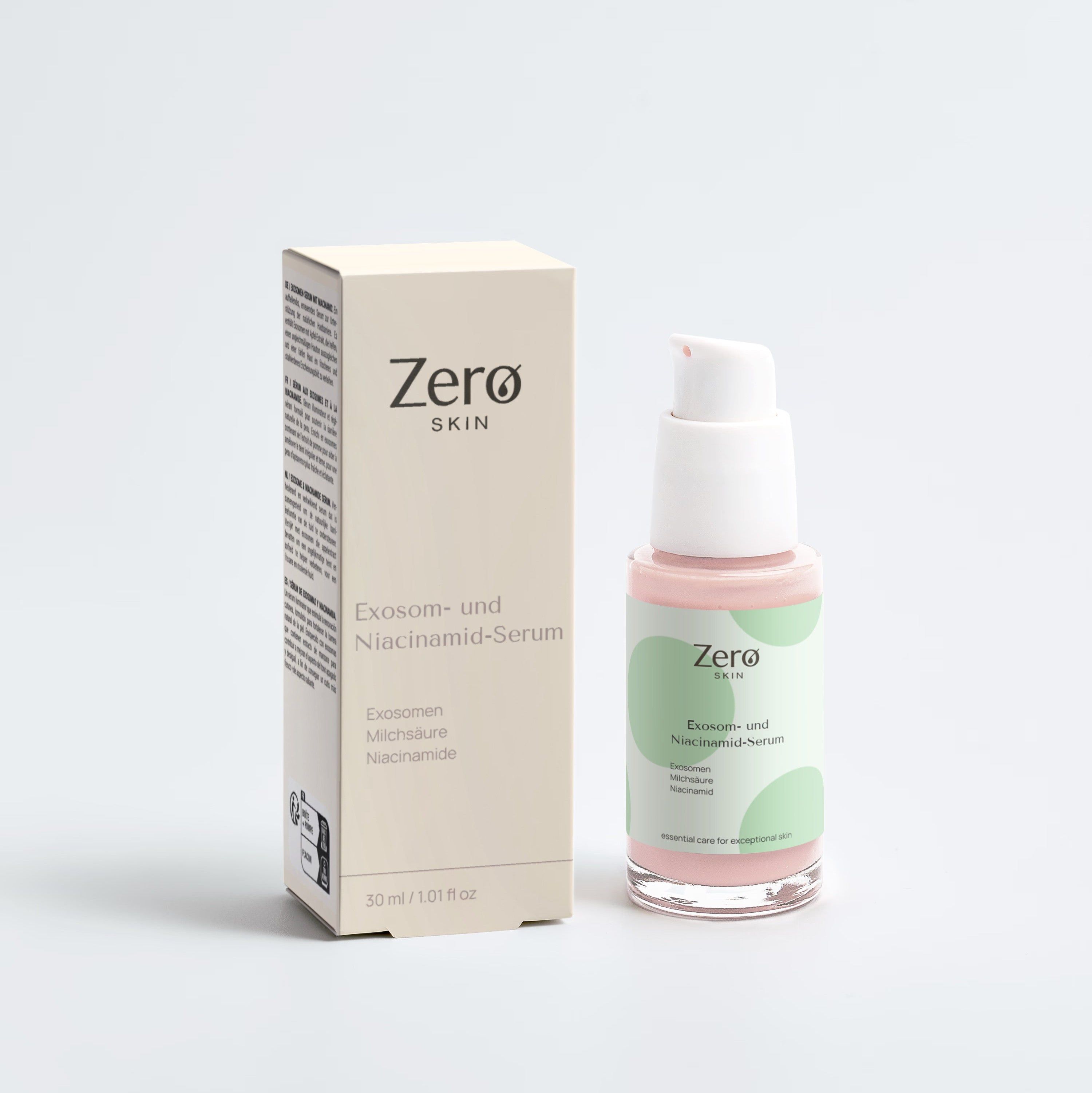 Zero Skin Exosom- und Niacinamid-Serum zur Unterstützung der Hautbarriere