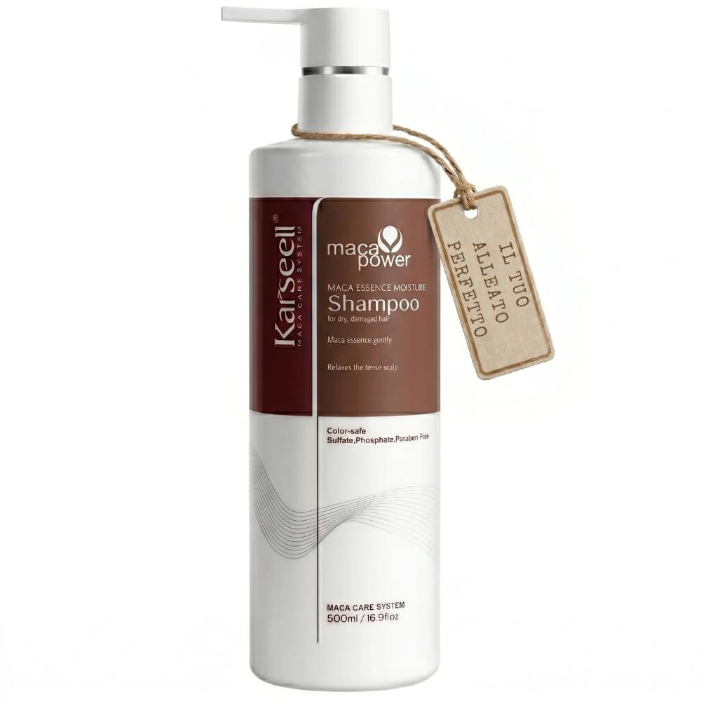 Karseell Maca Shampoo – Feuchtigkeitsspendende Pflege für Trockenes Strapaziertes Haar 500 ml Zahncreme