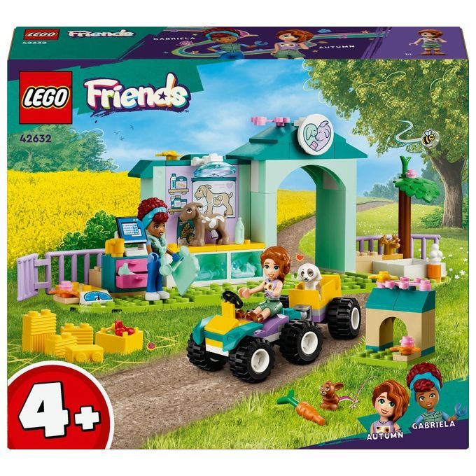 LEGO Friends 42632 La Clinica Veterinaria degli Animali della Fattoria, Giochi Bambini 4+ con Perso