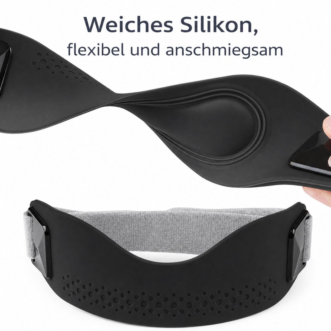 Patellaband Kniebandage, verstellbar, rutschfest & atmungsaktiv für Sport & Alltag