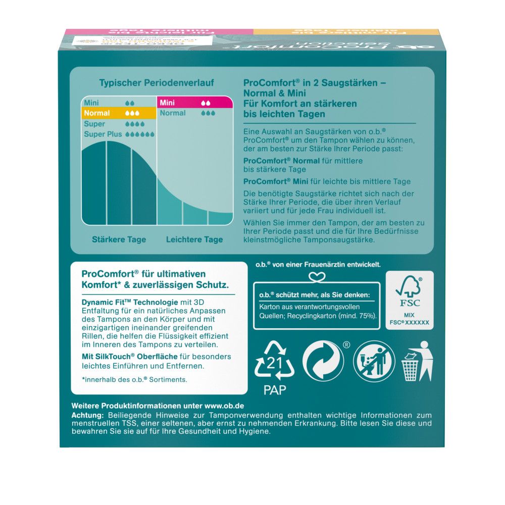 O.B. - Tampons "ProComfort Selection Normal und Mini"