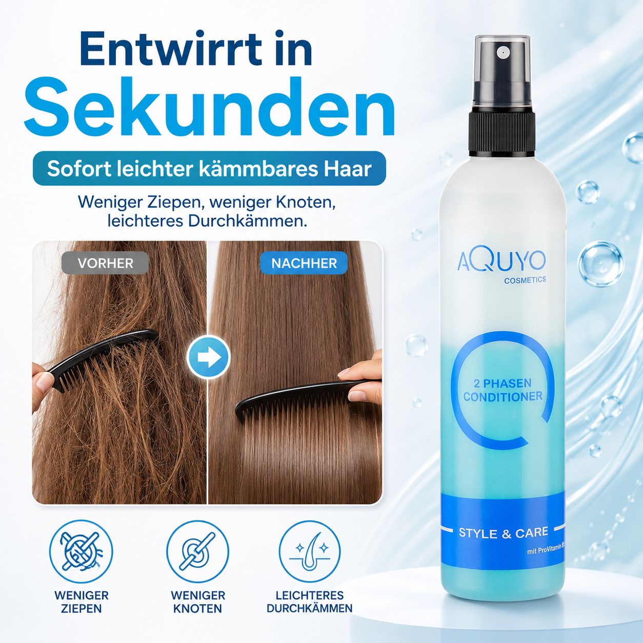 Style & Care 2 Phasen Spray Conditioner für trockenes und beanspruchtes Haar
