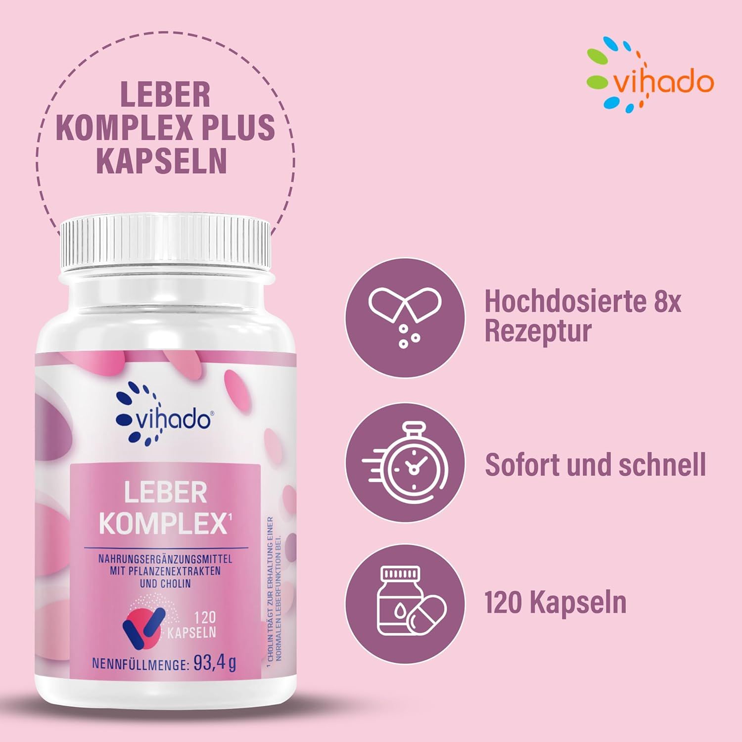 Vihado Leber Komplex 120 St Kapseln