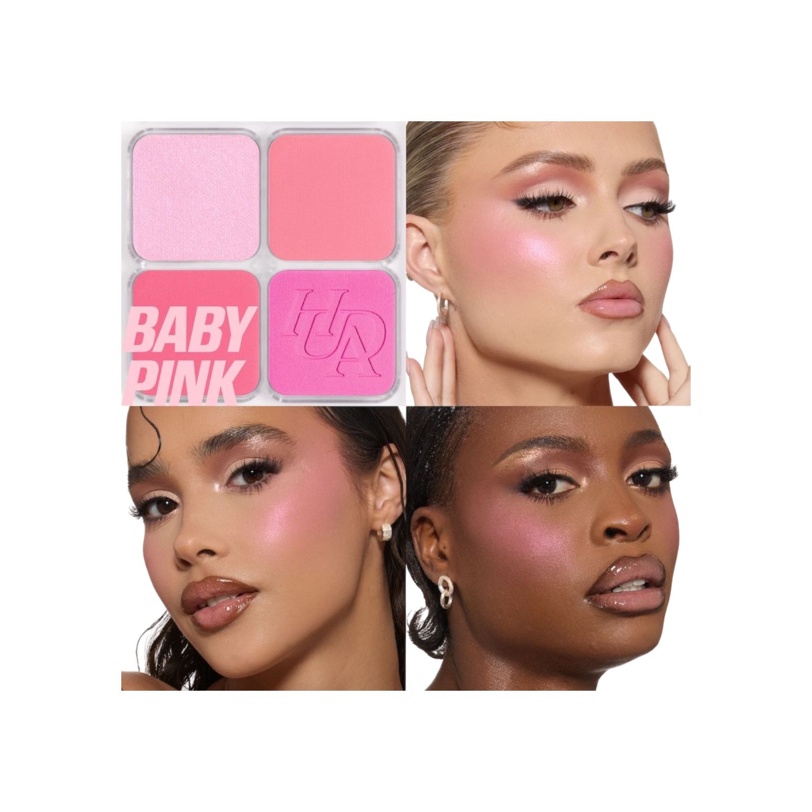 HUDA BEAUTY Filter Blurring Blushlighter Palette Baby Pink