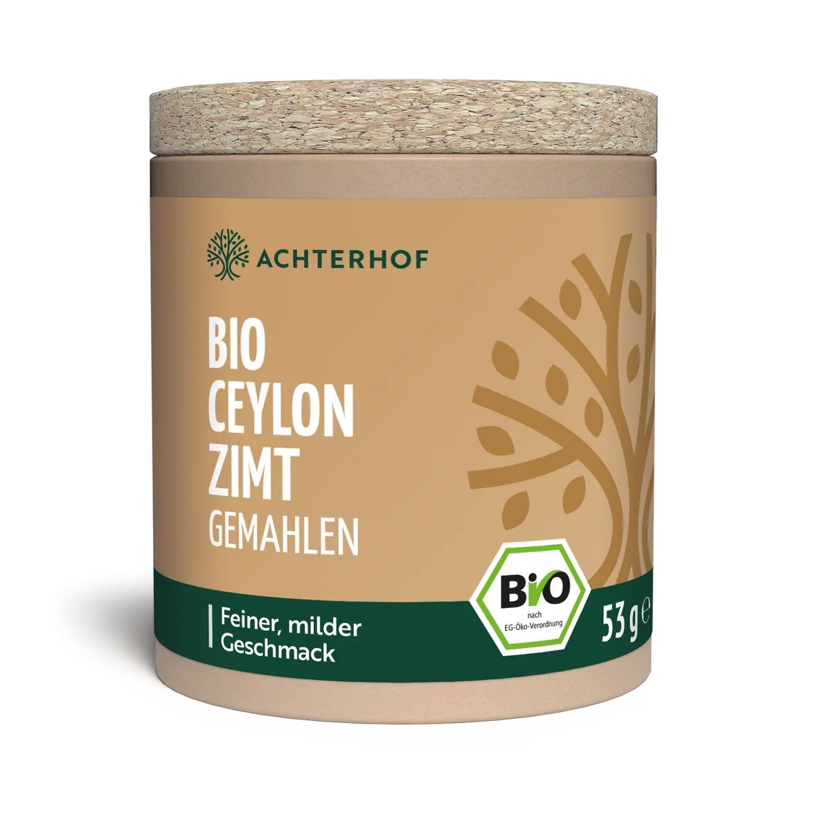 Ceylon Zimt Bio gemahlen | fein gemahlener Ceylon-Zimt in hoher Bio-Qualität | vom Achterhof