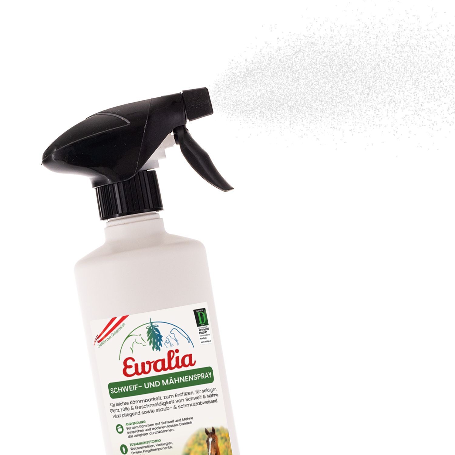 Ewalia Schweif- & Mähnenspray für Pferde 500 ml Spray