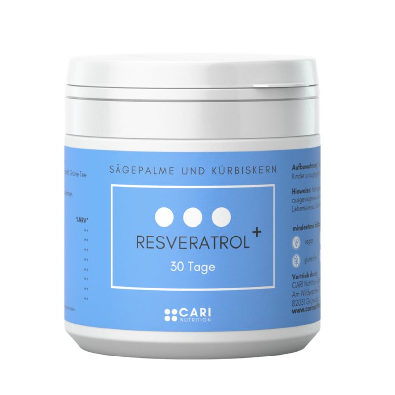 CARI Nutrition Androblocker Dose mit blauem Etikett, 30 Tage.